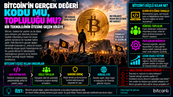Bitcoin'in Gerçek Değeri Kodu mu, Topluluğu mu? Bir Teknolojinin Ötesine Geçen Hikâye